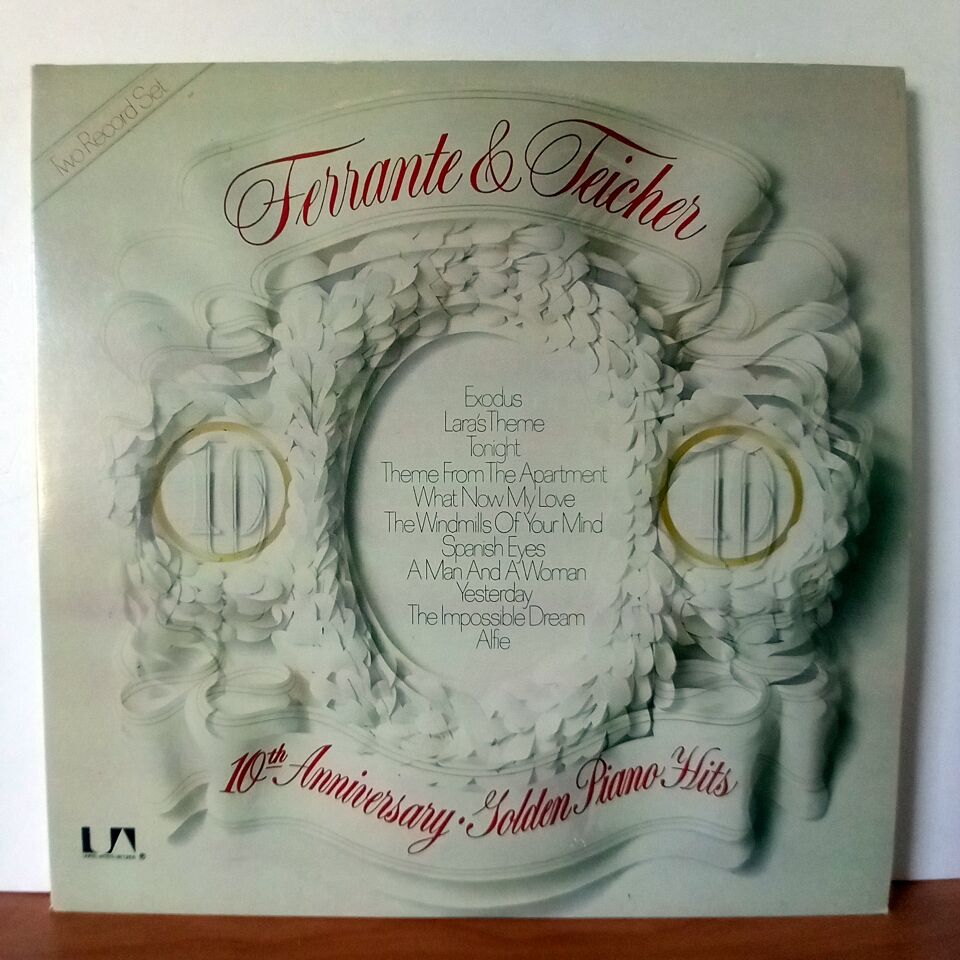 FERRANTE & TEICHER – 10TH ANNIVERSARY OF GOLDEN PIANO HITS (1969) - 2LP 2.EL PLAK