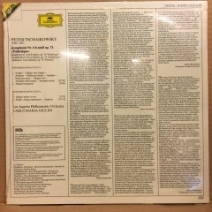 TCHAIKOVSKY SYMPHONY NO.6 CARLO MARIA GIULINI 1981 SIFIR PLAK