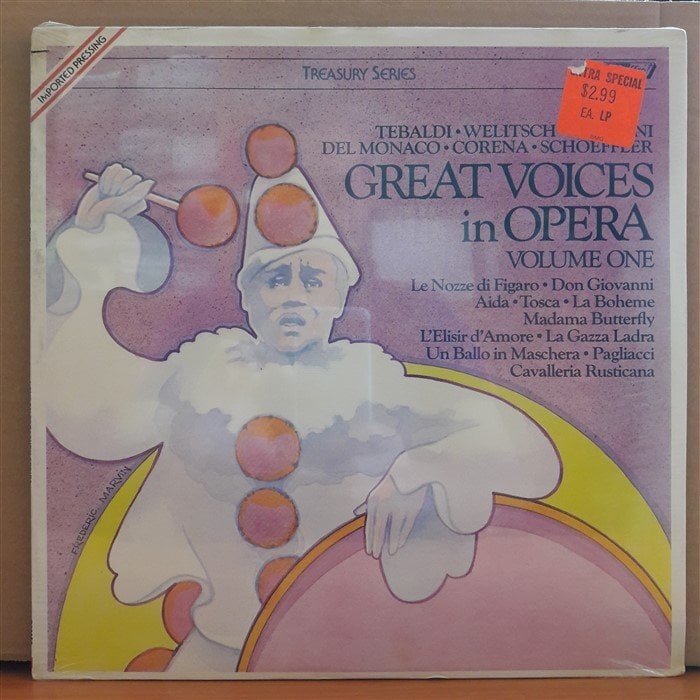 GREAT VOICES IN OPERA VOLUME ONE (1977) - DÖNEM BASKISI LP PLAK SIFIR