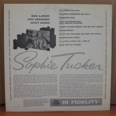 SOPHIE TUCKER - HER LATEST AND GREATEST SPICY SONGS - LP 2.EL PLAK