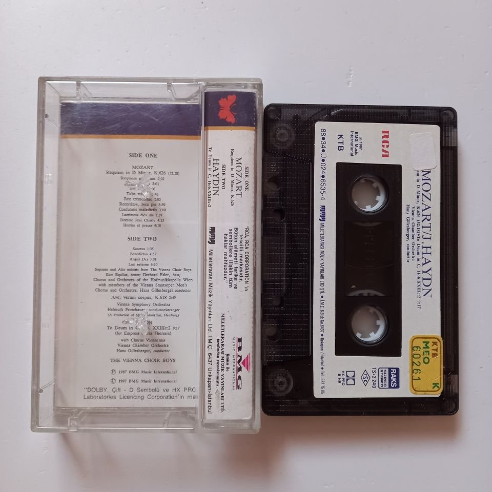 MOZART: REQIEM / J. HAYDN: TE DEUM (1988) - KASET 2.EL