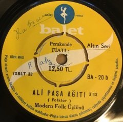 MODERN FOLK ÜÇLÜSÜ - DERİKO / ALİ PAŞA AĞITI 7'' 45 DEVİR
