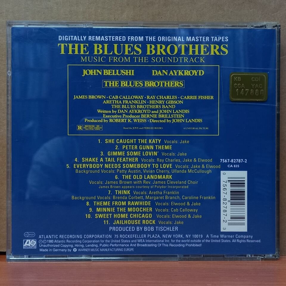 THE BLUES BROTHERS – THE BLUES BROTHERS / MUSIC FROM THE SOUNDTRACK (1980) - CD 2.EL