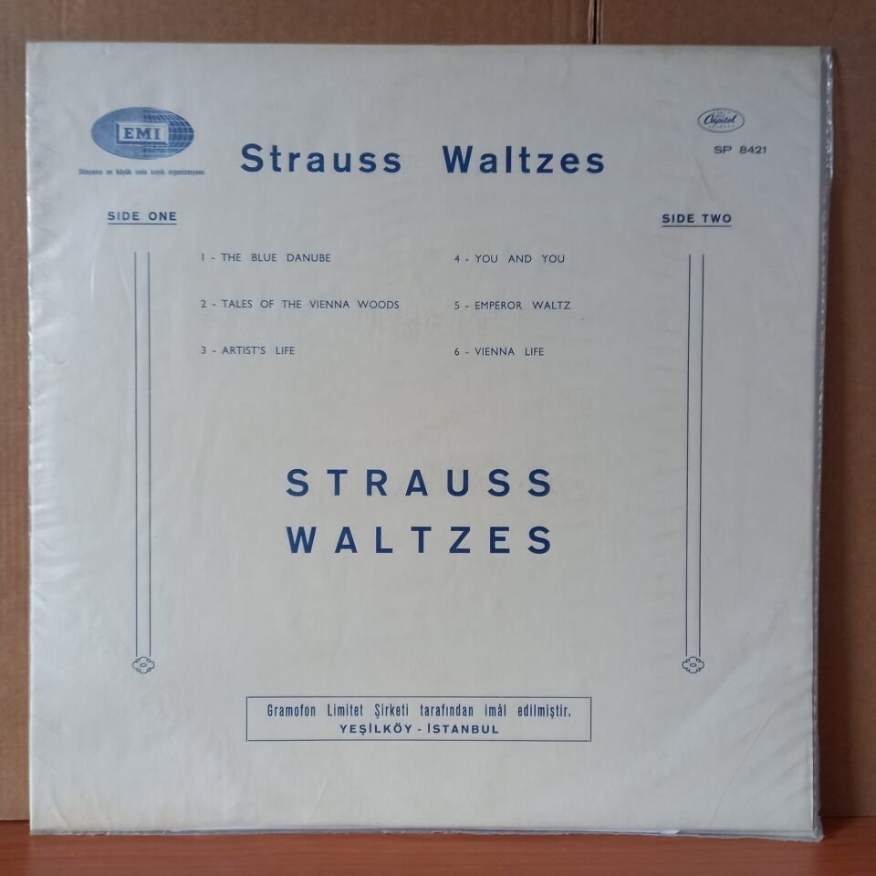 STRAUSS WALTZES / THE HOLLYWOOD BOWL SYMPHONY ORCHESTRA CONDUCTED BY FELIX SLATKIN - LP 2.EL PLAK