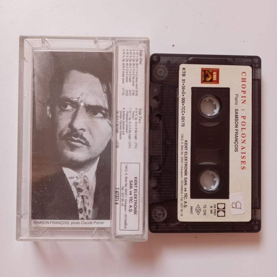 CHOPIN: POLONAISES / PIANO: SAMSON FRANÇOIS (1991) - KASET 2.EL