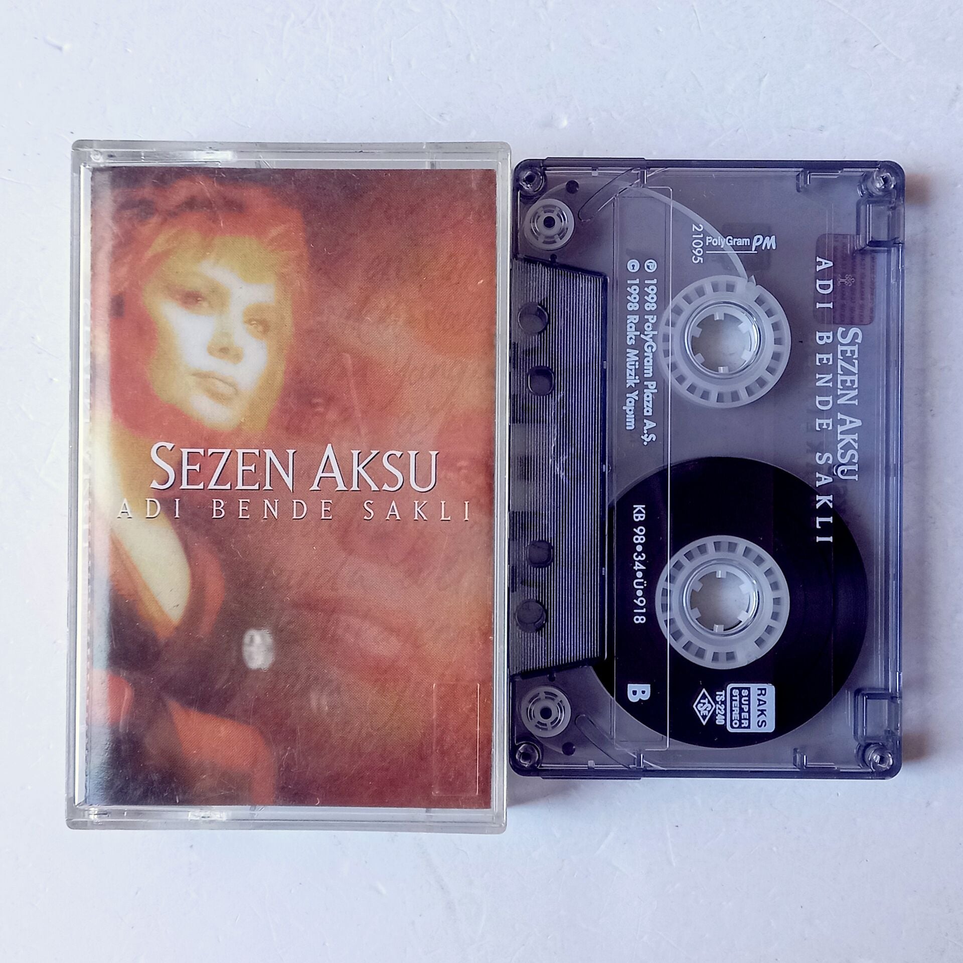 SEZEN AKSU – ADI BENDE SAKLI (1998) - KASET 2.EL