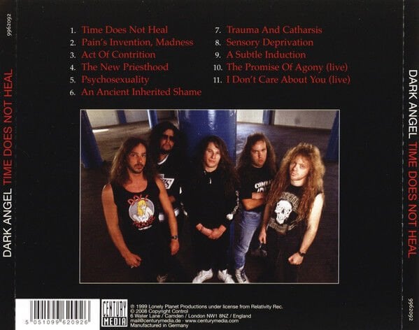 DARK ANGEL - TIME DOES NOT HEAL (1991) - CD THRASH METAL 2008 EDITION JEWEL CASE AMBALAJINDA SIFIR