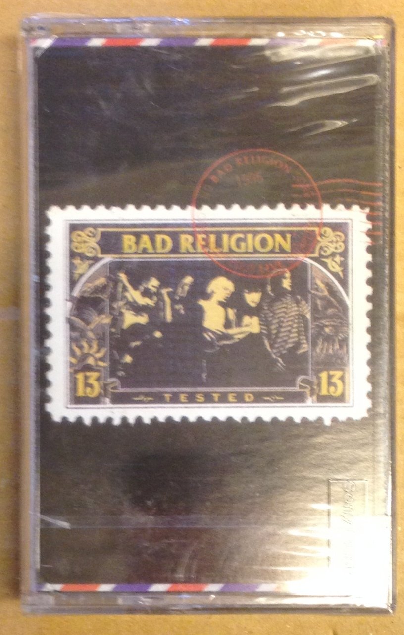BAD RELIGION TESTED ''RARE'' CASSETTE MADE IN TURKEY ''NEW''