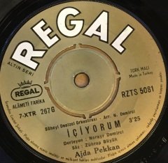 AJDA PEKKAN - SEN BİR YANA DÜNYA BİR YANA / İÇİYORUM 7'' 45 DEVİR