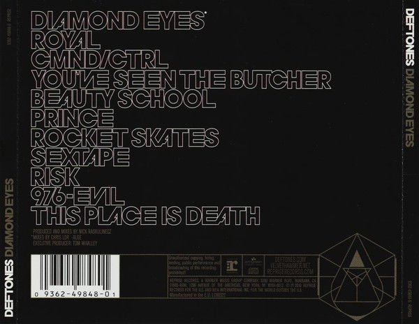 DEFTONES – DIAMOND EYES (2010) - CD JEWEL CASE AMBALAJINDA SIFIR
