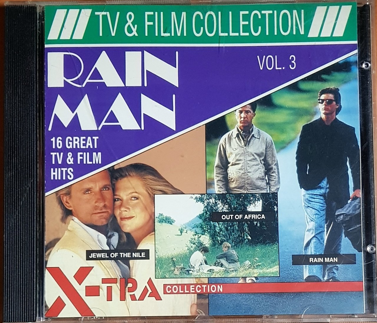 TV & FILM COLLECTION VOL 3 / RAIN MAN, OUT OF AFRICA, JEWEL OF THE NILE (1991) X-TRA COLLECTION CD 2.EL