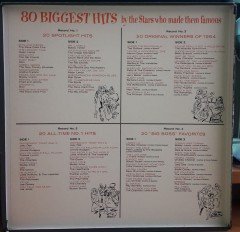 80 BIGGEST HITS BY THE STARS WHO MADE THEM FAMOUS - 4PLAK BOXSET 2.EL