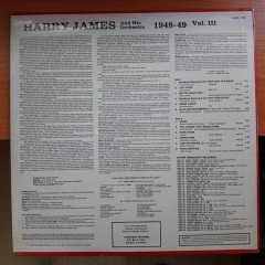 HARRY JAMES AND HIS ORCHESTRA 1948-49 VOL.III (1979) - DÖNEM BASKISI LP PLAK SIFIR