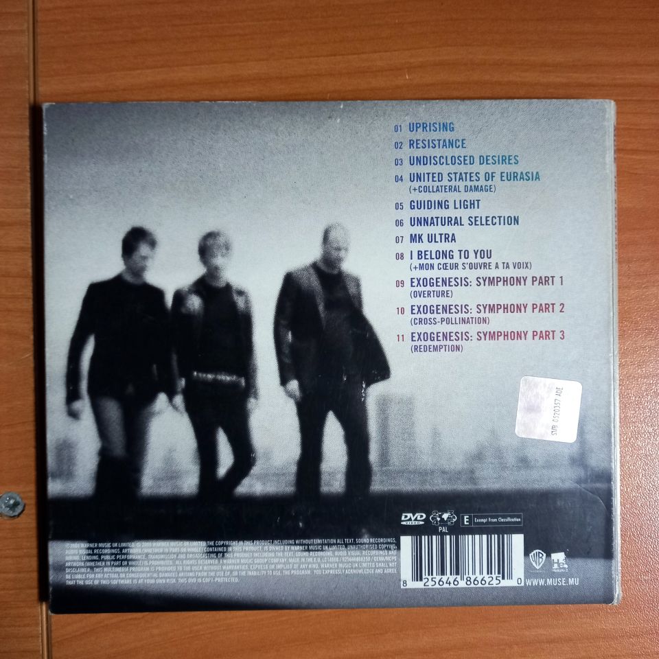 MUSE – THE RESISTANCE + THE MAKING OF RESISTANCE (2009) - CD+DVD 2.EL