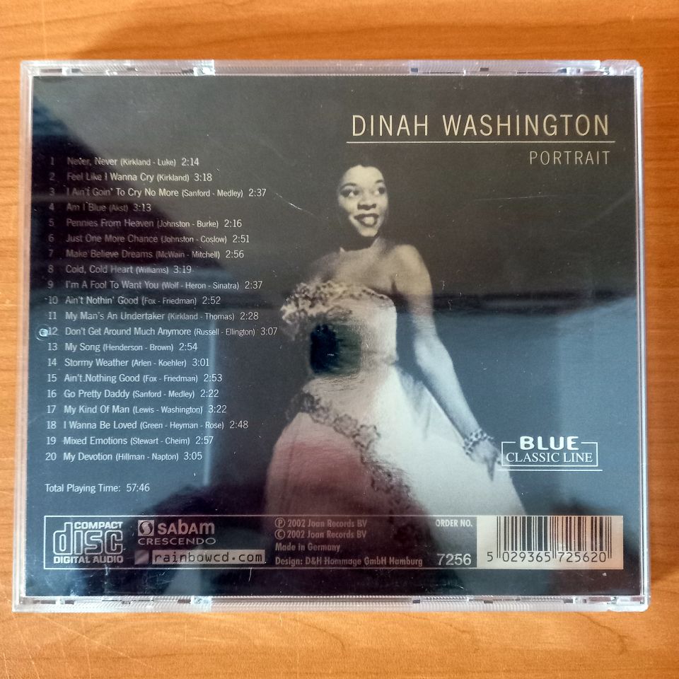 DINAH WASHINGTON - PORTRAIT (2002) - CD 2.EL