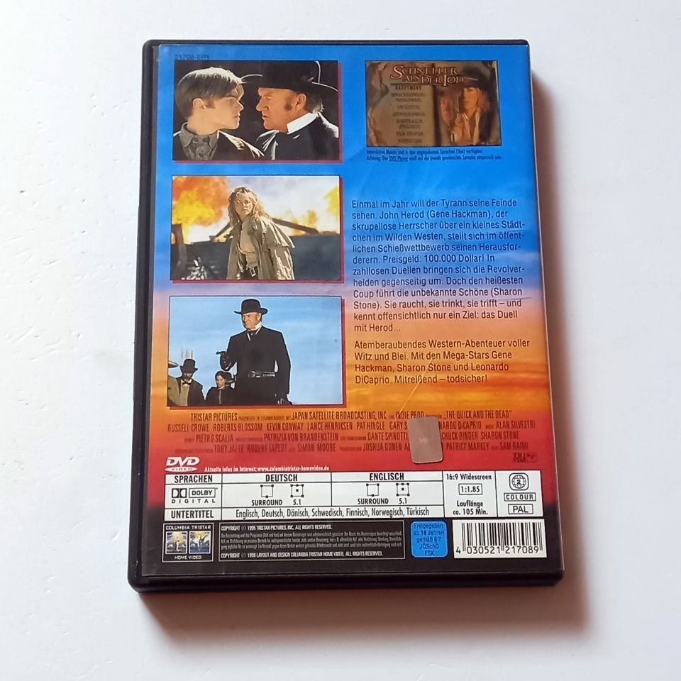 SCHNELLER ALS DER TOD / THE QUICK AND THE DEAD - SHARON STONE, GENE HACKMAN - YÖN.: SAM RAIMI  - DVD 2.EL