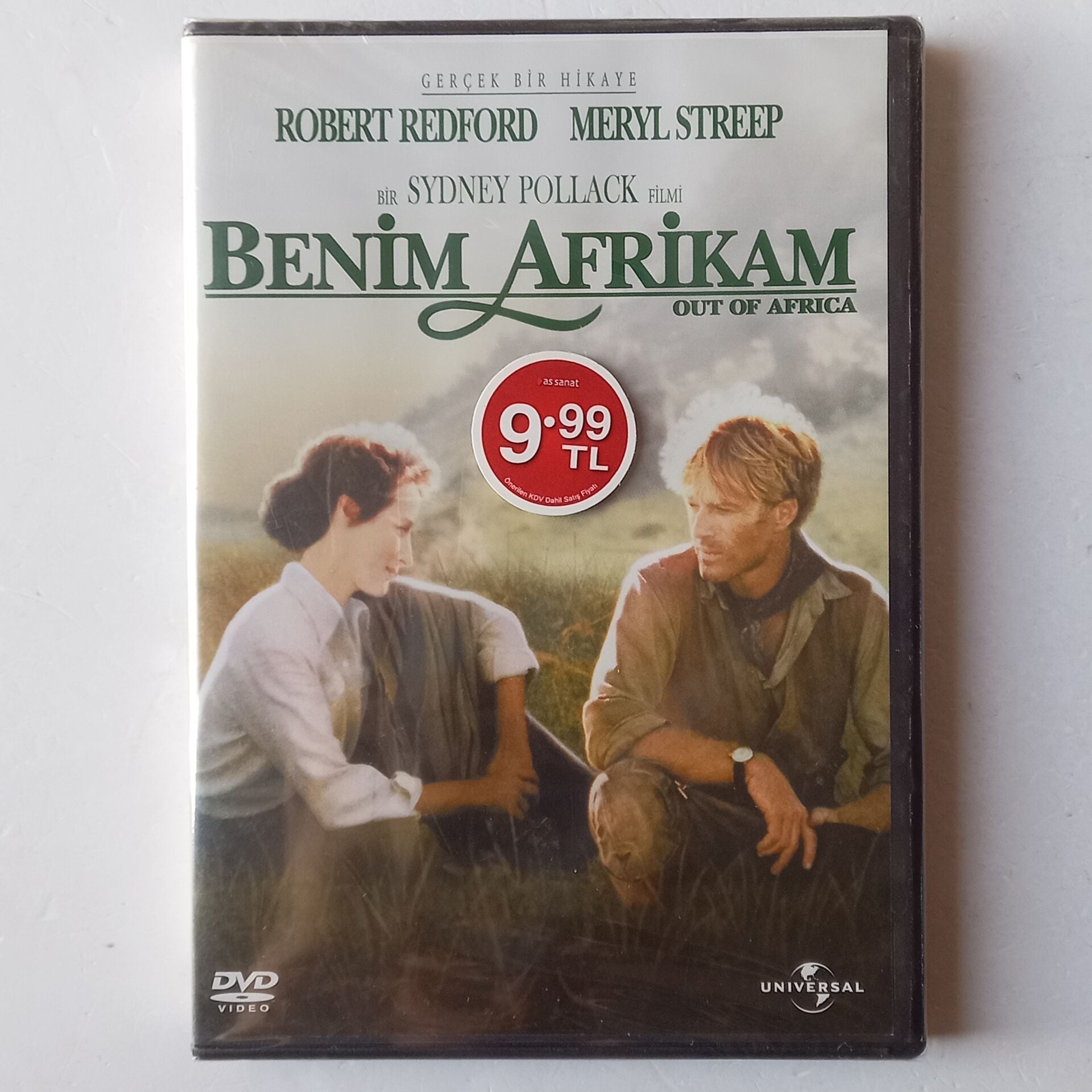 BENİM AFRİKAM / OUT OF AFRICA - SYDNEY POLLACK, ROBERT REDFORD, MERYL STREEP - DVD AMBALAJINDA SIFIR