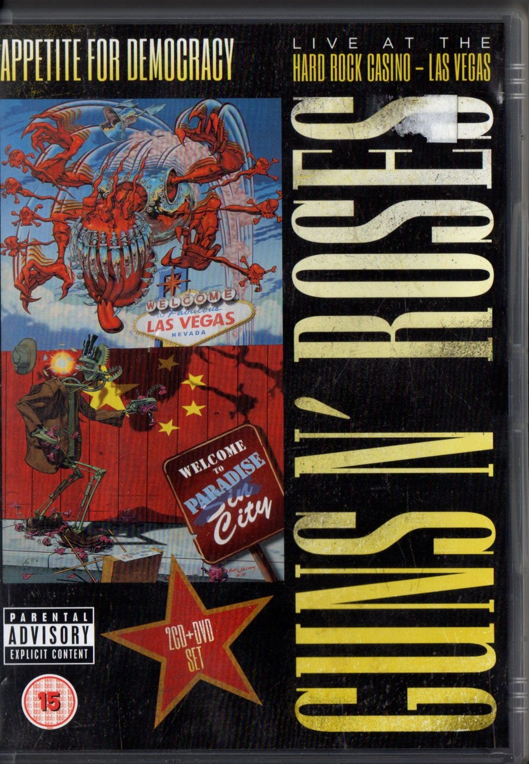 GUNS N ROSES - APPETITE FOR DEMOCRACY / LIVE AT THE HARD ROCK CASINO LAS VEGAS (2014) 2xDVD+CD 2.EL