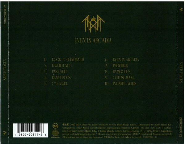 SLEEP TOKEN - EVEN IN ARCADIA (2025) - CD JEWEL CASE AMBALAJINDA SIFIR