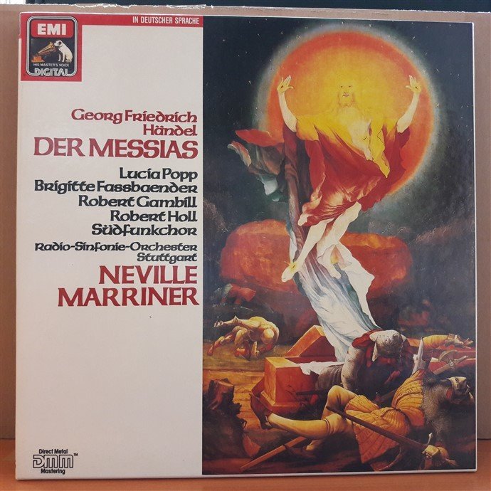 HANDEL: DER MESSIAS, RADIO-SINFONIE-ORCHESTER STUTTGART, NEVILLE MARRINER (1984) - 3PLAK 2.EL BOXSET