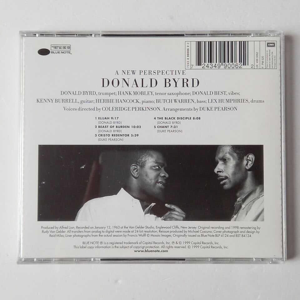 DONALD BYRD – A NEW PERSPECTIVE (1964) - CD REMASTERED 1999 REISSUE 2.EL