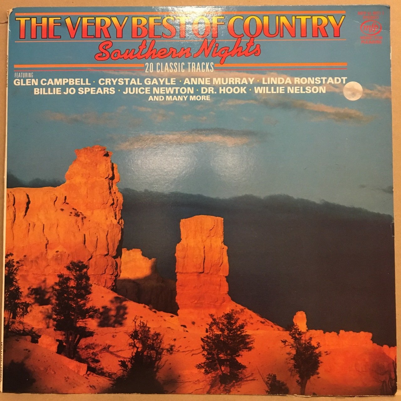 VERY BEST OF COUNTRY SOUTHERN NIGHTS, GLEN CAMPBELL, CRYSTAL GAYLE, WILLIE NELSON.. (1984) PLAK 2.EL