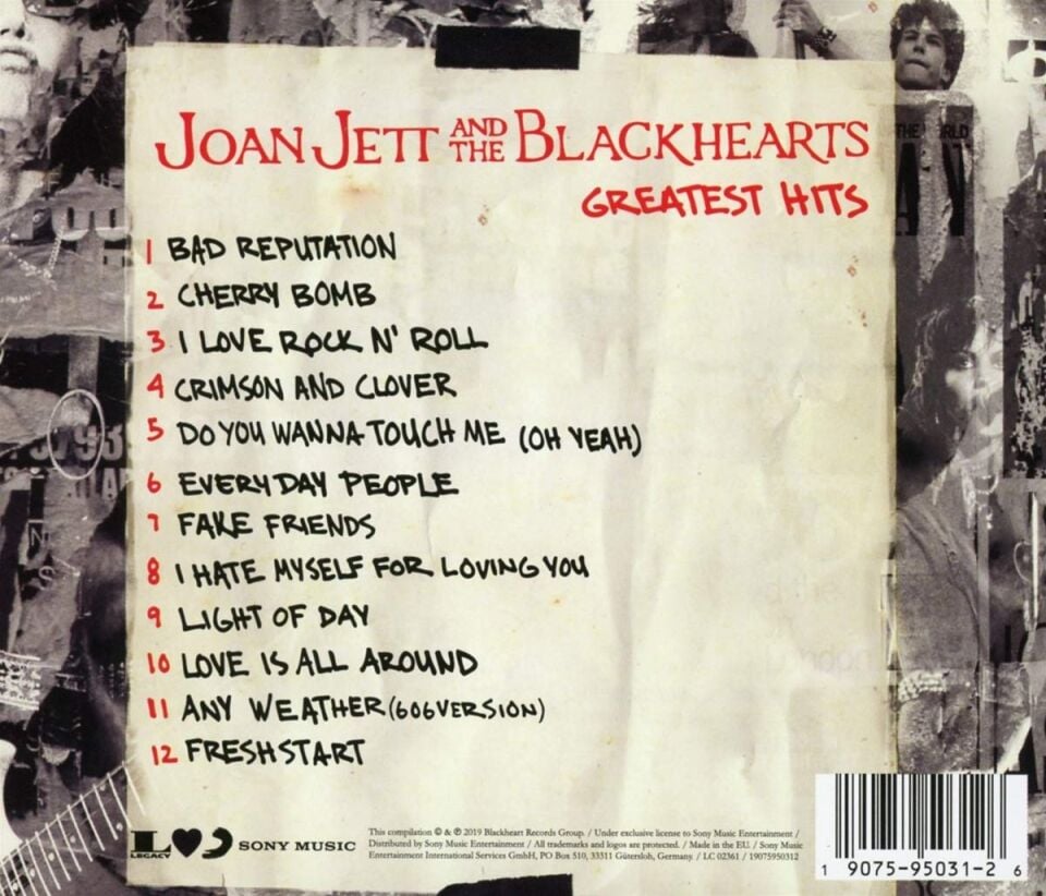 JOAN JETT & THE BLACKHEARTS - GREATEST HITS (2019) - CD JEWEL CASE AMBALAJINDA SIFIR