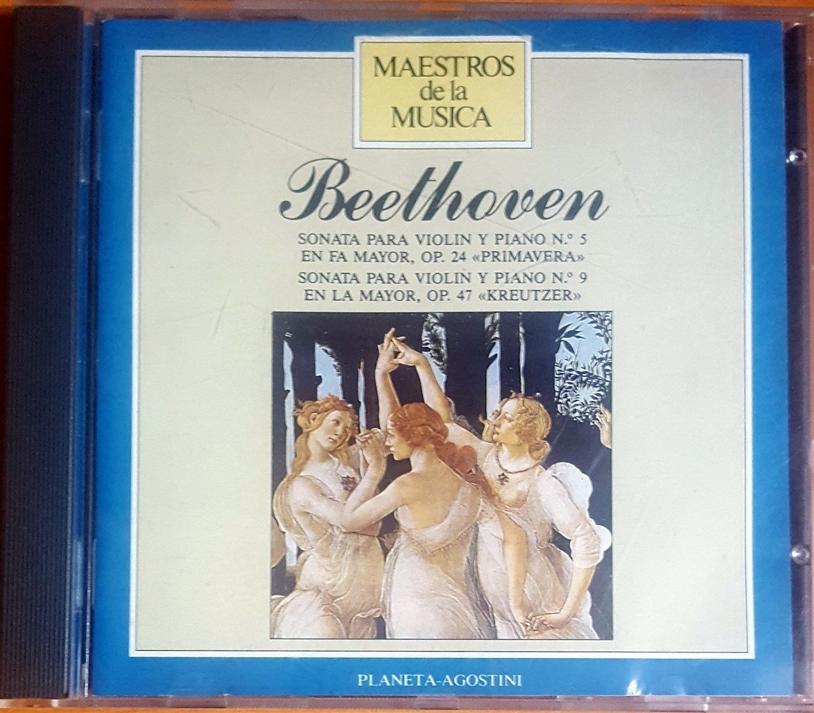 BEETHOVEN - SONATAS PARA VIOLIN Y PIANO ''PRIMAVERA'' Y ''KREUTZER'' / JOSEF SUK, VIOLIN - JAN PANENKA, PIANO (1988) MAESTROS DE LA MUSICA CD 2.EL