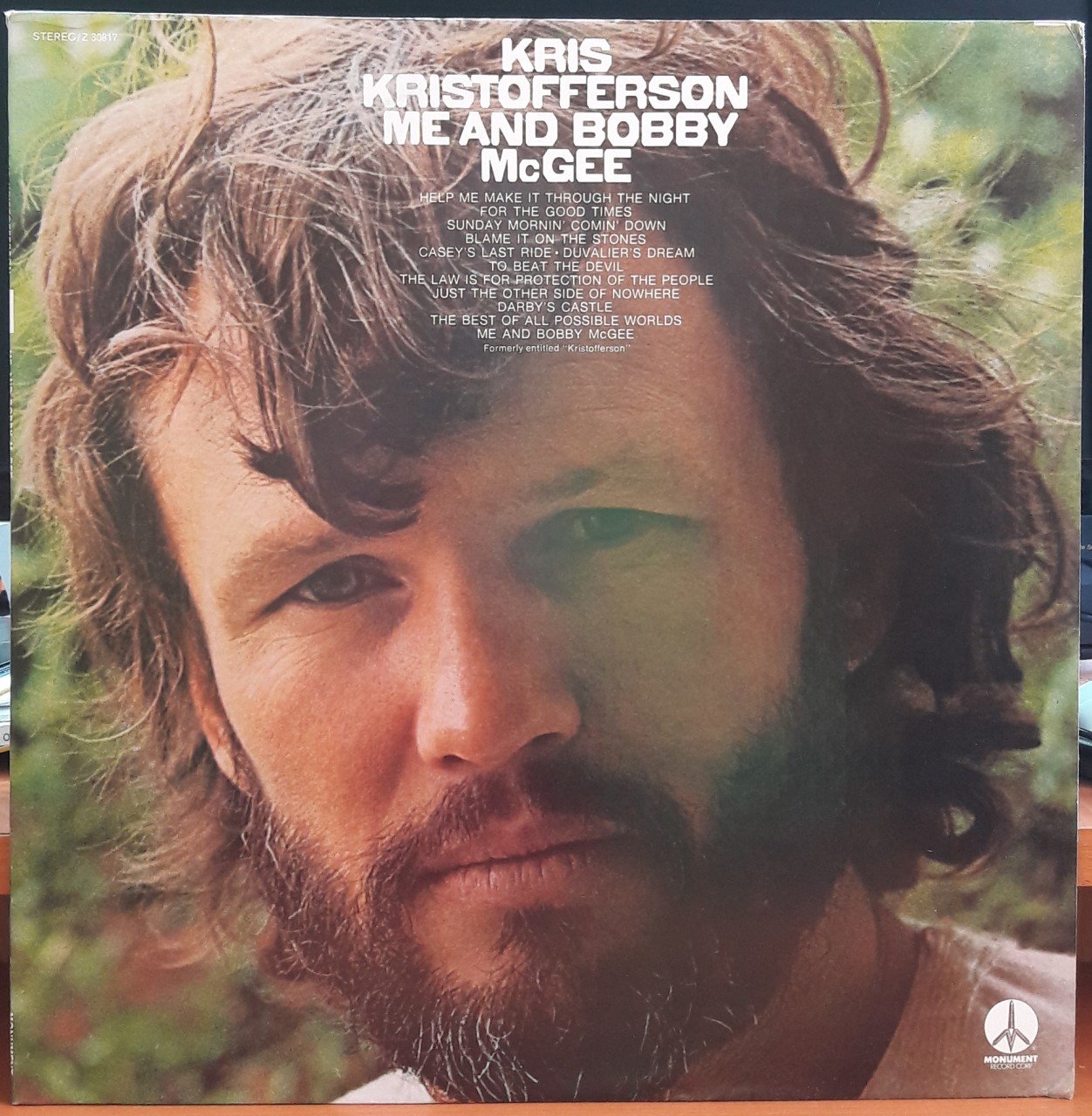 KRIS KRISTOFFERSON - ME AND BOBBY McGEE - PLAK 2.EL
