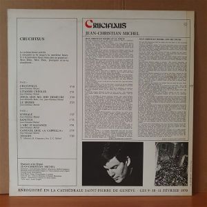 JEAN-CHRISTIAN MICHEL: CRUCIFIXUS (1970) - LP 2.EL PLAK