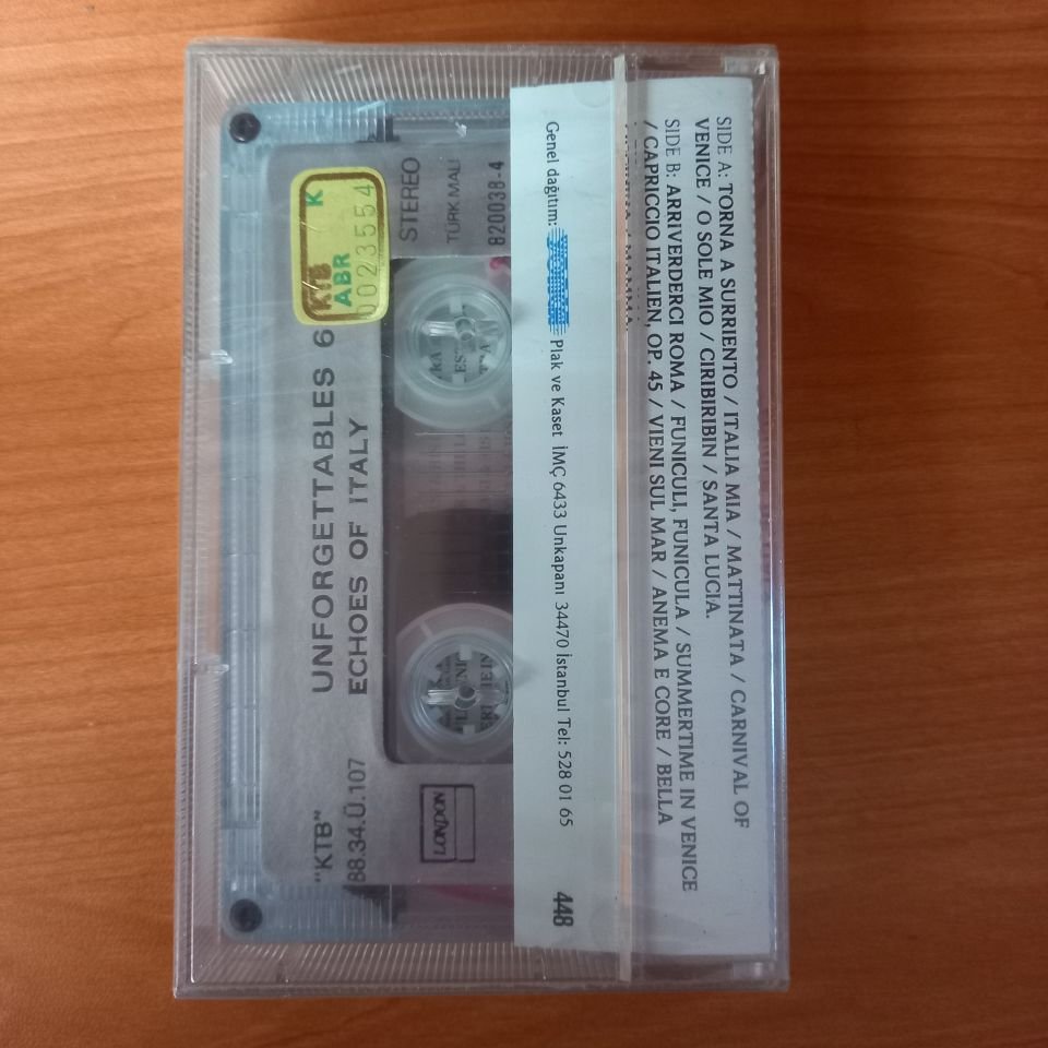 ECHOES OF ITALY / UNFORGETTABLES 6 (1988) - KASET AMBALAJINDA SIFIR
