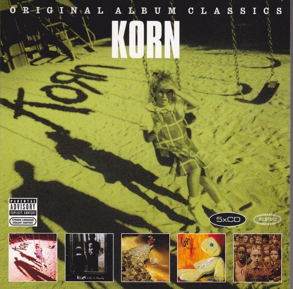 KORN – ORIGINAL ALBUM CLASSICS / KORN, LIFE IS PEACHY, FOLLOW THE LEADER, ISSUES, UNTOUCHABLES (2014) - 5CD CARDBOARD SLEEVE BOX SET AMBALAJINDA SIFIR