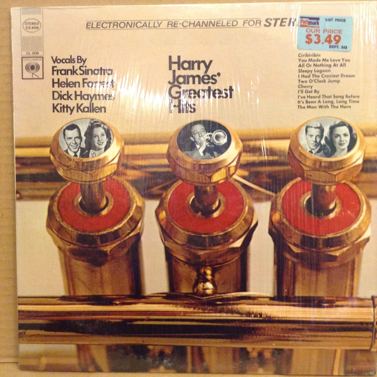 HARRY JAMES - GREATEST HITS - FRANK SINATRA, HELEN FORREST... - LP 2.EL PLAK