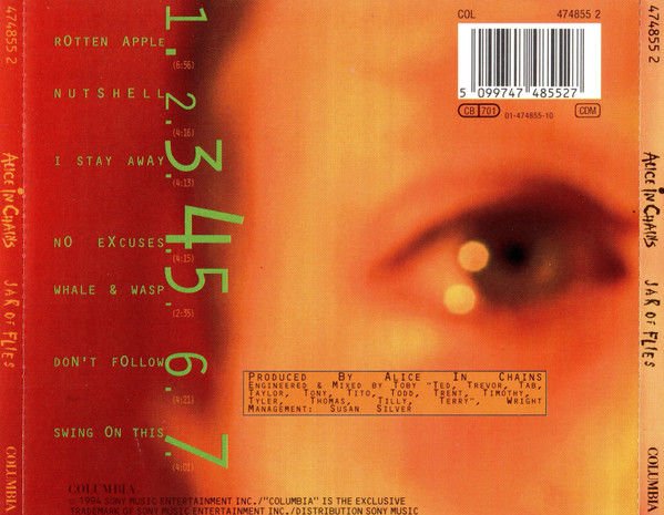 ALICE IN CHAINS - JAR OF FLIES (1994) - CD EP JEWEL CASE AMBALAJINDA SIFIR