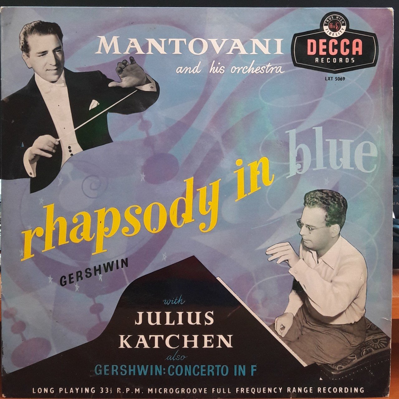 GERSHWIN: RHAPSODY IN BLUE, CONCERTO IN F, MANTOVANI - PLAK 2.EL