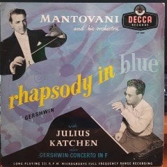GERSHWIN: RHAPSODY IN BLUE, CONCERTO IN F, MANTOVANI - PLAK 2.EL