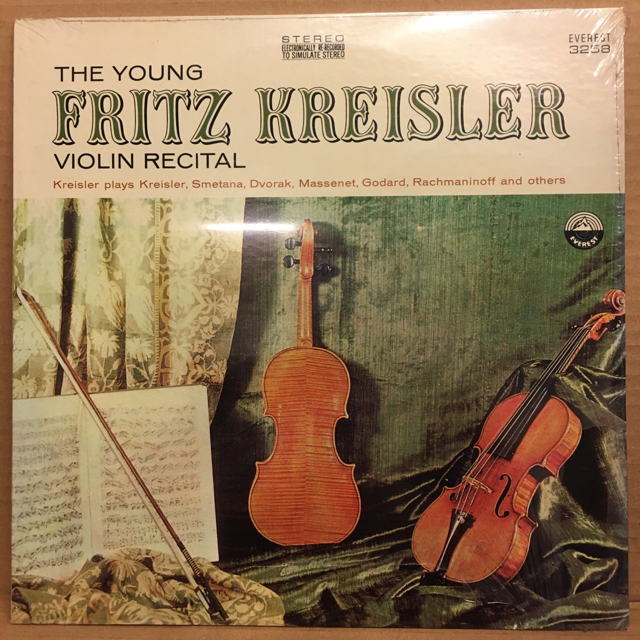FRITZ KREISLER PLAYS KREISLER, SMETANA, DVOARK, MASSENET, GODARD.. VIOLIN RECITAL SIFIR PLAK