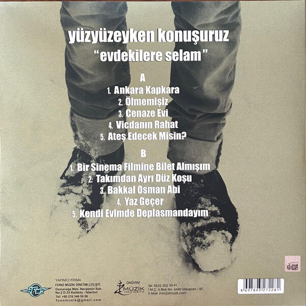 YÜZYÜZEYKEN KONUŞURUZ - EVDEKİLERE SELAM (2013) - LP 2026 BASIM TÜRKÇE YERLİ SIFIR PLAK