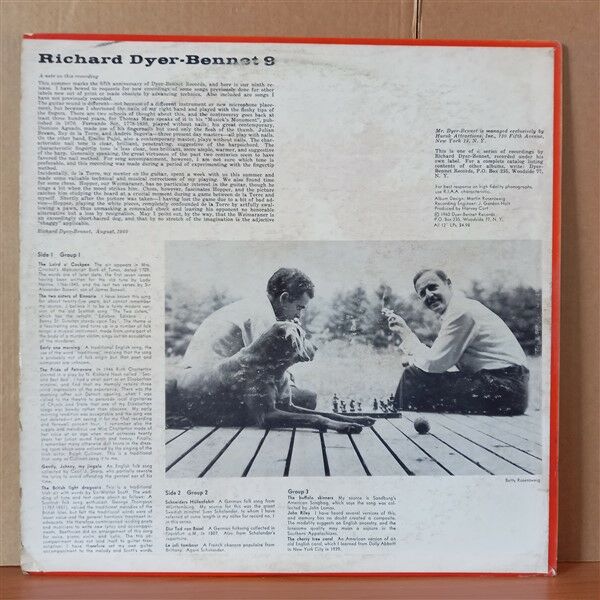 RICHARD DYER-BENNET – 9 (1960) - LP 2.EL PLAK