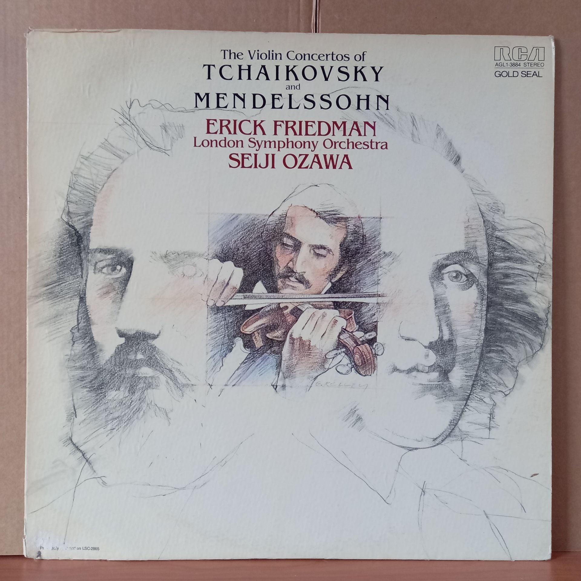 THE VIOLIN CONCERTOS OF TCHAIKOVSKY AND MENDELSSOHN / SEIJI OZAWA, THE LONDON SYMPHONY ORCHESTRA, ERICK FRIEDMAN (1981) - LP 2.EL PLAK