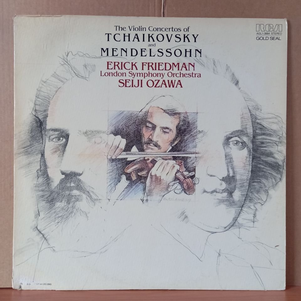 THE VIOLIN CONCERTOS OF TCHAIKOVSKY AND MENDELSSOHN / SEIJI OZAWA, THE LONDON SYMPHONY ORCHESTRA, ERICK FRIEDMAN (1981) - LP 2.EL PLAK