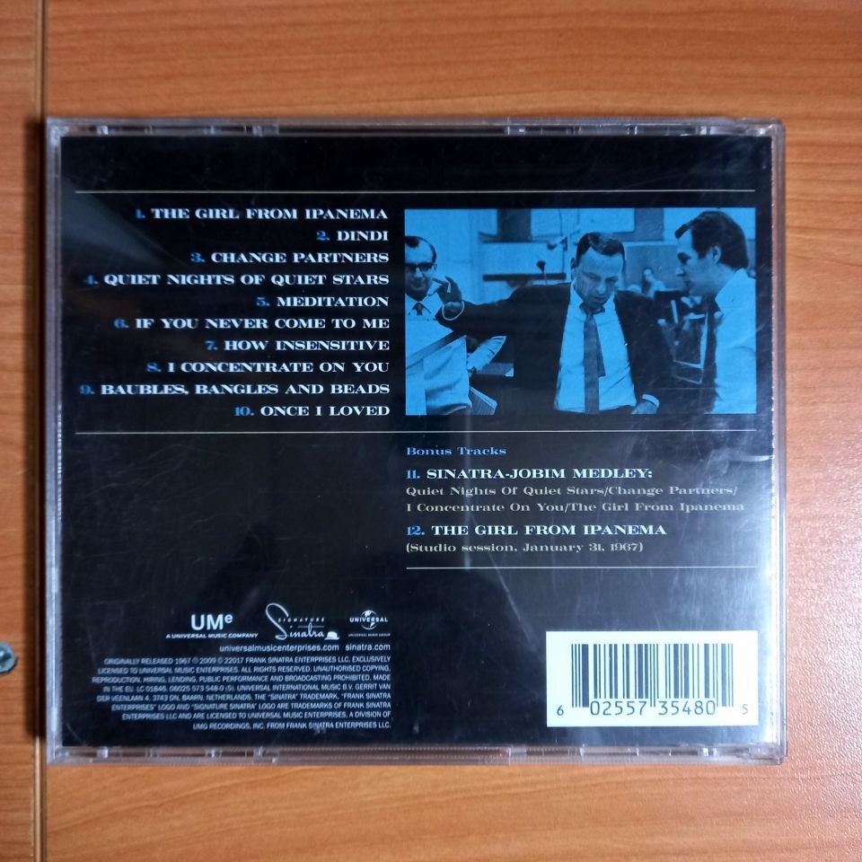 FRANCIS ALBERT SINATRA & ANTONIO CARLOS JOBIM – FRANCIS ALBERT SINATRA & ANTONIO CARLOS JOBIM (1967) - CD 2017 REMASTERED 50TH ANNIVERSARY REISSUE 2.EL