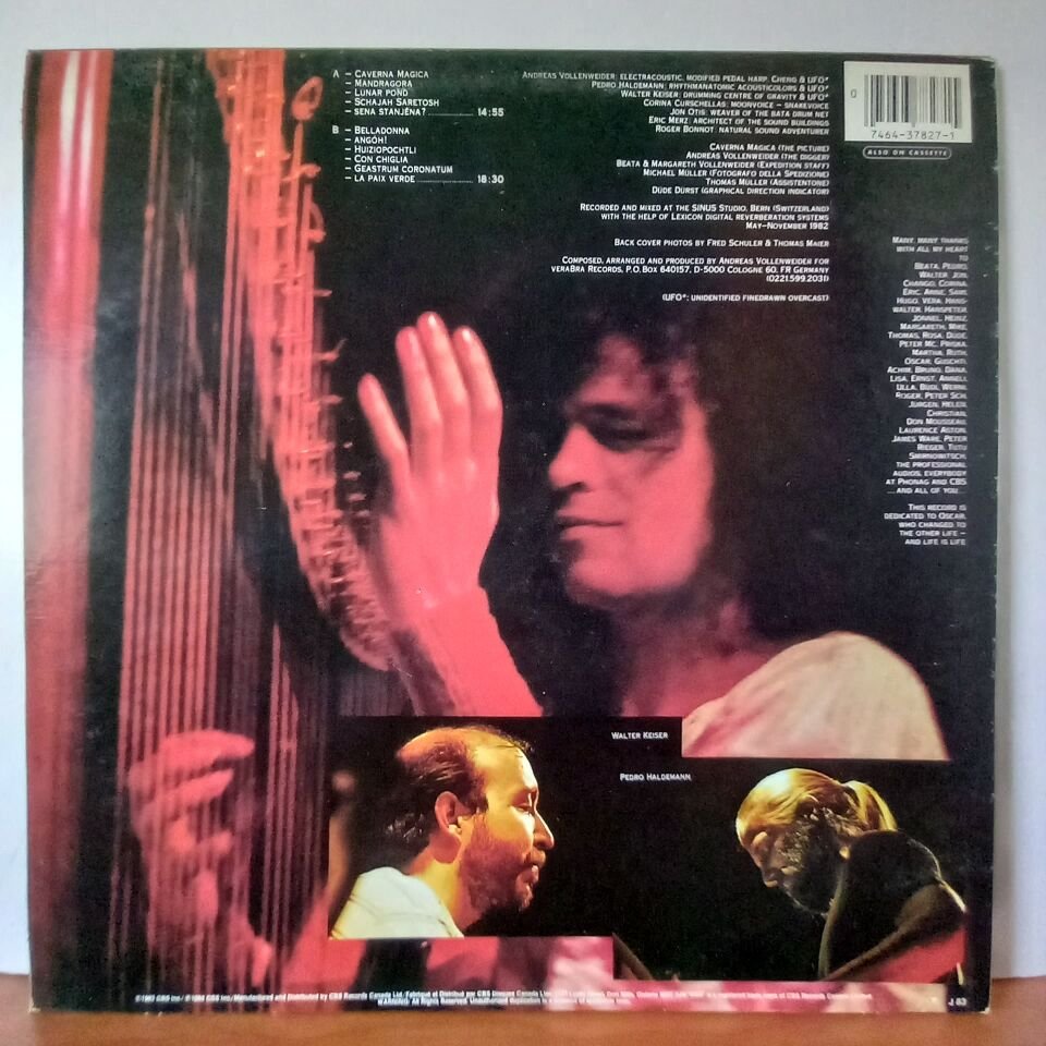 ANDREAS VOLLENWEIDER – CAVERNA MAGICA / ...UNDER THE TREE - IN THE CAVE... (1983) - LP 2.EL PLAK