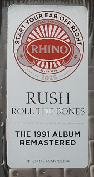 RUSH – ROLL THE BONES (1991) - LP 2025 REMASTERED REISSUE SIFIR PLAK