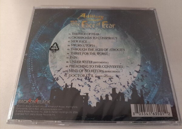 ARTILLERY – THE FACE OF FEAR (2018) - CD 2026 REISSUE JEWEL CASE AMBALAJINDA SIFIR