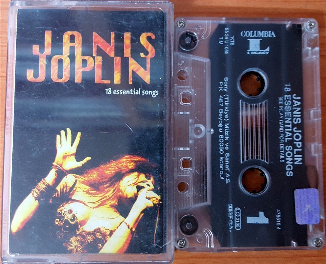 JANIS JOPLIN - 18 ESSENTIAL SONGS (1995) SONY CASSETTE MADE IN TURKEY ''USED''