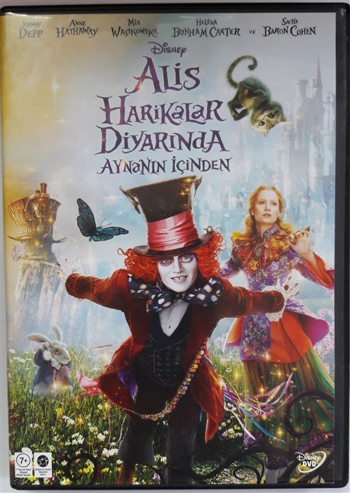 ALİS HARİKALAR DİYARINDA AYNANIN İÇİNDEN - ALICE THROUGH THE LOOKING GLASS - JOHNNY DEPP - ANNE HATHAWAY - HELENA BONHAM CARTER - JAMES BOBIN - DVD 2.EL