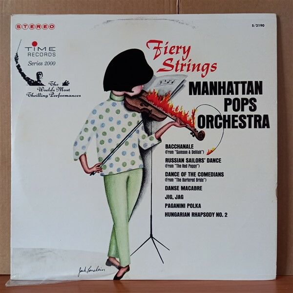 THE MANHATTAN POPS ORCHESTRA – FIERY STRINGS - LP 2.EL PLAK