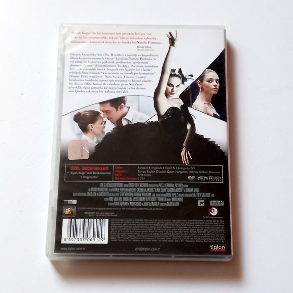 SİYAH KUĞU / BLACK SWAN - NATALIE PORTMAN, VINCENT CASSEL, MILA KUNIS - DARREN ARONOFSKY  - DVD 2.EL