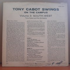TONY CABOT - SWINGS VOL.3 (1956) - LP 2.EL PLAK